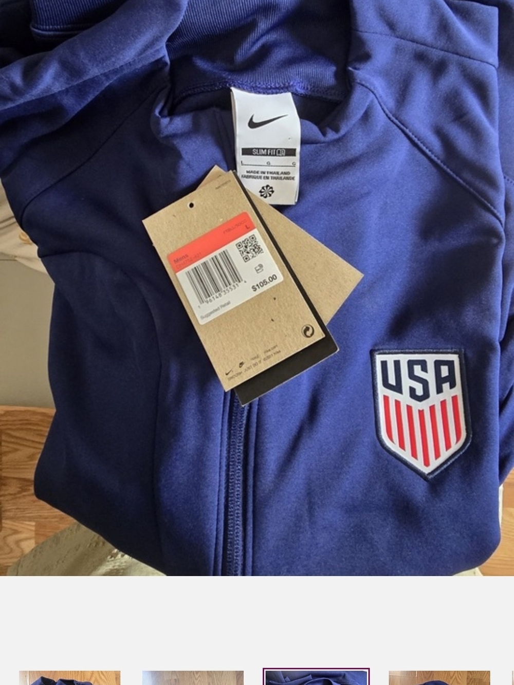 Nike USA Navy Full-Zip Jacket